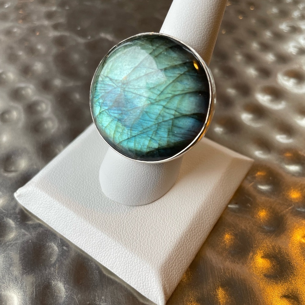 Bold Labradorite Statement Ring - image 2